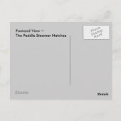 ポストカードパドルスティームナチェズニューオーリンズLA ポストカード (裏面)