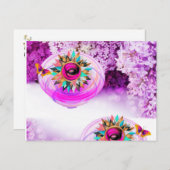 ポストカードパープルフローラ ポストカード (正面/裏面)