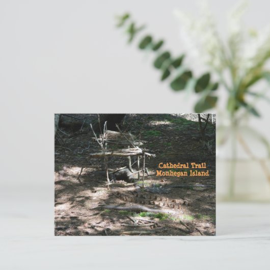 ポストカードフェアリーハウスガーデンオンモンヘガンアイランド ポストカード (スタンド正面)