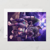 ポストカードフランキーザピットブルフランケンシュタイン ポストカード (正面/裏面)