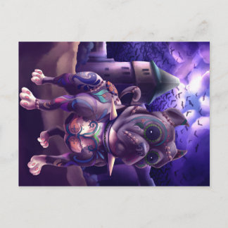 ポストカードフランキーザピットブルフランケンシュタイン ポストカード