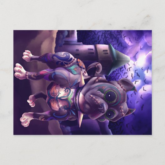 ポストカードフランキーザピットブルフランケンシュタイン ポストカード (正面)