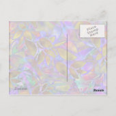 ポストカードフローラ抽象芸術ステンドグラス ポストカード (裏面)