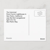 ポストカードポイントフェルミンライトハウスサンペドロCAパーク ポストカード (裏面)