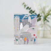 ポストカードマンチェスターイラストレーションアートワーク ポストカード (スタンド正面)