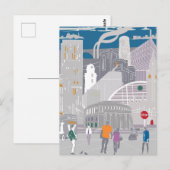 ポストカードマンチェスターイラストレーションアートワーク ポストカード (正面/裏面)