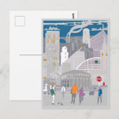 ポストカードマンチェスターイラストレーションアートワーク ポストカード (正面/裏面)