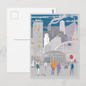 ポストカードマンチェスターイラストレーションアートワーク ポストカード (正面/裏面)