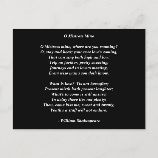 ポストカードラブアートラブ詩8 ポストカード (正面)