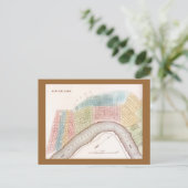 ポストカードレップアンティークニューオーリンズルイジアナの地図 ポストカード (スタンド正面)