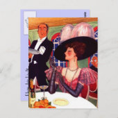 ポストカードレトロファッションヴィンテージエドワーディアンスタイル ポストカード (正面/裏面)