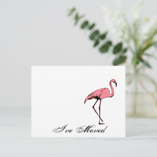 ポストカードレトロ新しいアドレスを移動したFlamingo PC 案内ポストカード (スタンド正面)