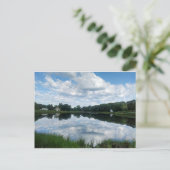 ポストカードロードアイランド(RI)ウォーターフロント反射 ポストカード (スタンド正面)