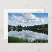 ポストカードロードアイランド(RI)ウォーターフロント反射 ポストカード (正面/裏面)