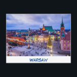 ポストカードワルシャワ ポストカード<br><div class="desc">ワルシャワは冬の休日に服を着ている。</div>