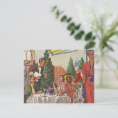 ポストカードヴィンテージアフタヌーンティーランチョンフレンズ ポストカード (スタンド正面)