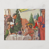 ポストカードヴィンテージアフタヌーンティーランチョンフレンズ ポストカード (正面)