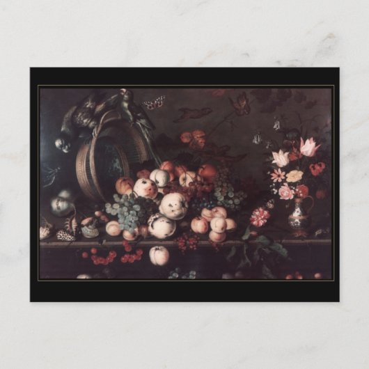 ポストカードヴィンテージアートスチルライフ花 ポストカード (正面)