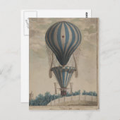 ポストカードヴィンテージアートホットエアバルーン20 ポストカード (正面/裏面)