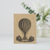 ポストカードヴィンテージアートホットエアバルーン5 ポストカード (スタンド正面)