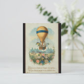 ポストカードヴィンテージアートホットエアバルーン6 ポストカード (スタンド正面)