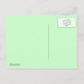 ポストカードヴィンテージサンタ&ポインセティアスホリデーパーティー インビテーションポストカード (裏面)