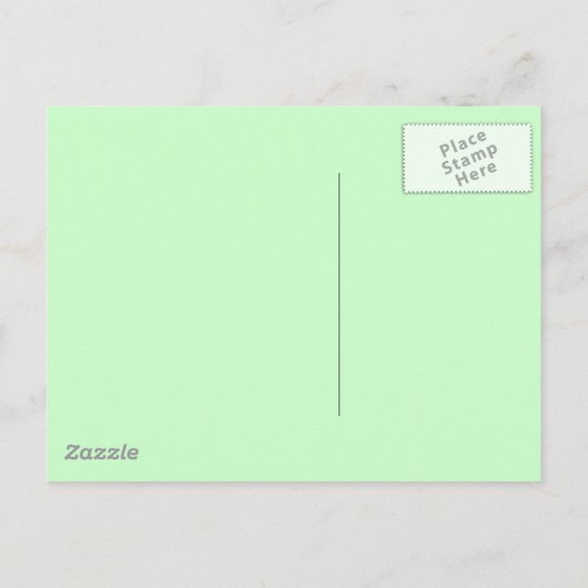 ポストカードヴィンテージサンタ&ポインセティアスホリデーパーティー インビテーションポストカード (裏面)