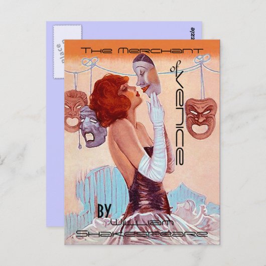ポストカードヴィンテージシアター – ポスタールックシェイクスピア ポストカード (正面/裏面)