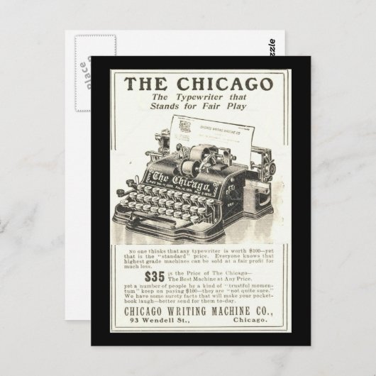 ポストカードヴィンテージシカゴアートザシカゴ ポストカード (正面/裏面)