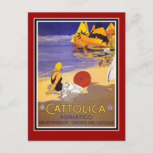 ポストカードヴィンテージトラベルイタリア ポストカード (正面)