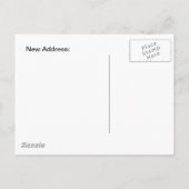 ポストカードヴィンテージトラベルトレーラレトロ引っ越しました 案内ポストカード (裏面)