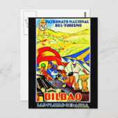 ポストカードヴィンテージトラベルビルバオ ポストカード (正面/裏面)