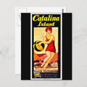 ポストカードヴィンテージトラベル – カタリナ島 ポストカード (正面/裏面)