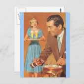 ポストカードヴィンテージフォンデュパーティーフェスティバルオープンハウス ポストカード (正面/裏面)