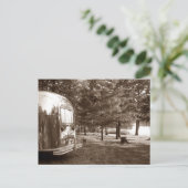 ポストカードヴィンテージレトロトラベルトレーラーキャンピングトリップ ポストカード (スタンド正面)