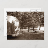 ポストカードヴィンテージレトロトラベルトレーラーキャンピングトリップ ポストカード (正面/裏面)