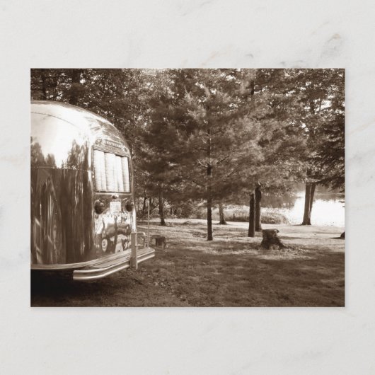 ポストカードヴィンテージレトロトラベルトレーラーキャンピングトリップ ポストカード (正面)