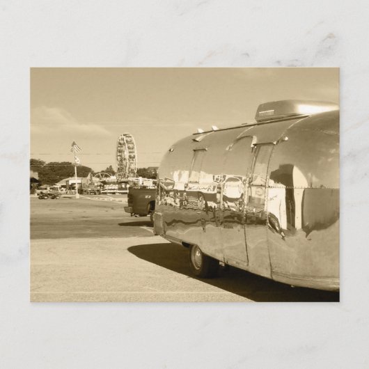 ポストカードヴィンテージレトロトラベルトレーラーキャンピングトリップ ポストカード (正面)
