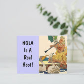 ポストカードヴィンテージレトロバケーションNOLAはHoot PCである ポストカード (スタンド正面)