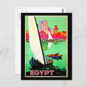 ポストカードヴィンテージ旅行 – エジプト ポストカード (正面/裏面)