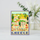 ポストカードヴィンテージ旅行 – ギリシャ6 ポストカード (スタンド正面)