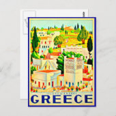 ポストカードヴィンテージ旅行 – ギリシャ6 ポストカード (正面/裏面)