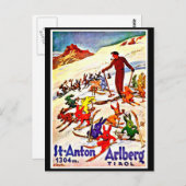 ポストカードヴィンテージ旅行 – チロル ポストカード (正面/裏面)