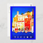 ポストカードヴィンテージ旅行 – ティチーノ ポストカード (正面/裏面)