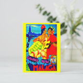 ポストカードヴィンテージ旅行 – マラガ ポストカード (スタンド正面)