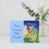 ポストカードヴィンテージ自転車パレードのお知らせ インビテーションポストカード (スタンド正面)