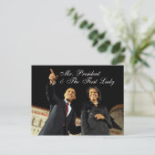 ポストカード社長とファーストレディ ポストカード (スタンド正面)