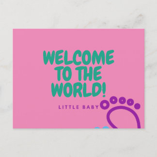 ポストカード祝辞ベビー ポストカード