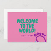 ポストカード祝辞ベビー ポストカード (正面/裏面)