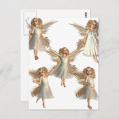 ポストカード縦型テンプレート - カスタマイズ ポストカード (正面/裏面)